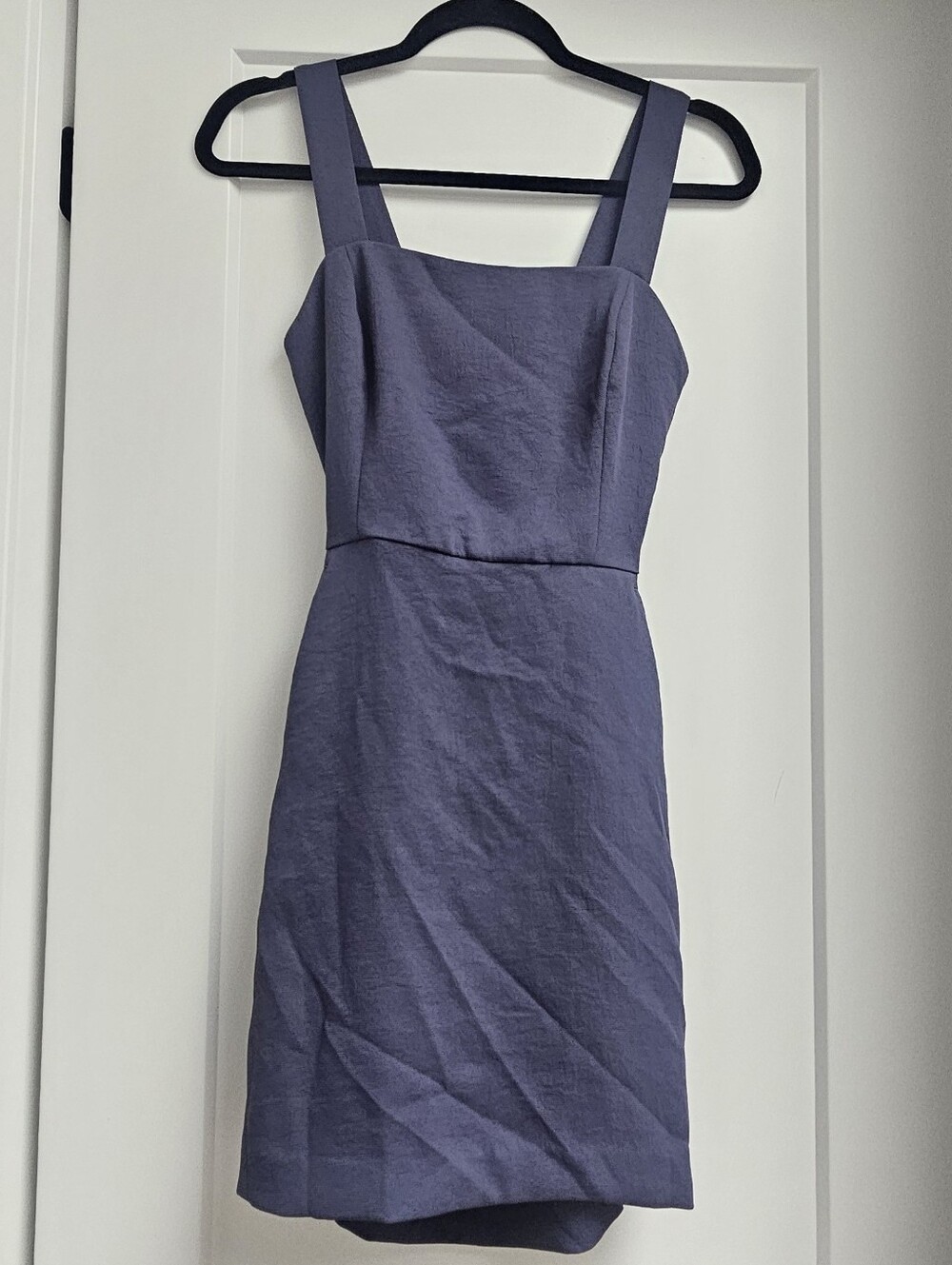 WILFRED Ecoulement Dress Dusty Slate Blue Size 2 Aritzia